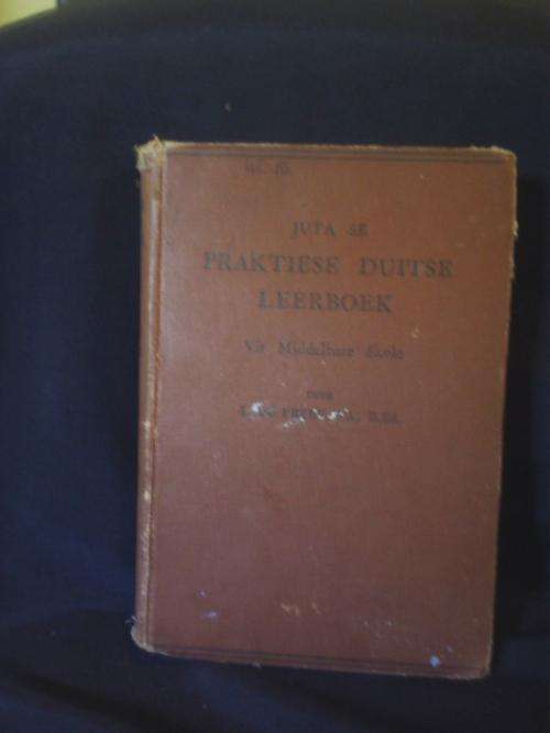 Juta Se Praktiese Duitse Leerboek Vir Middelbare Skole Deur L du Preez (1 September 1933)