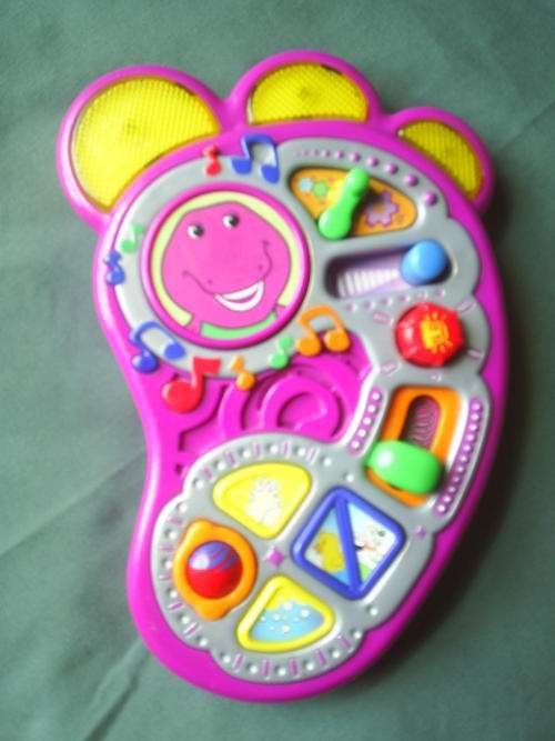 Barney Foot Shape Interactive Activity Pad (Light, sound and music all working)
