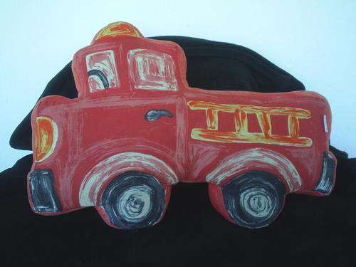 Treehouse Fire Engine Cushion (60cm x 40cm)