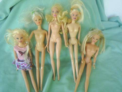 One Barbie and Barbie Styled Dolls
