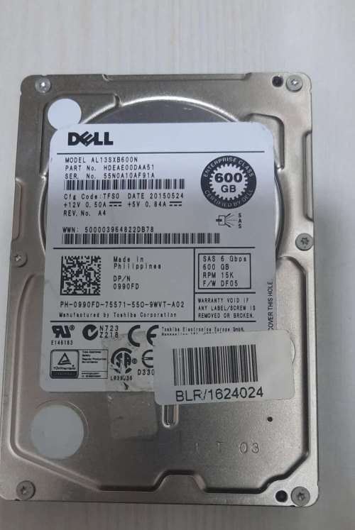 600GB 10k RPM 2.5` SAS