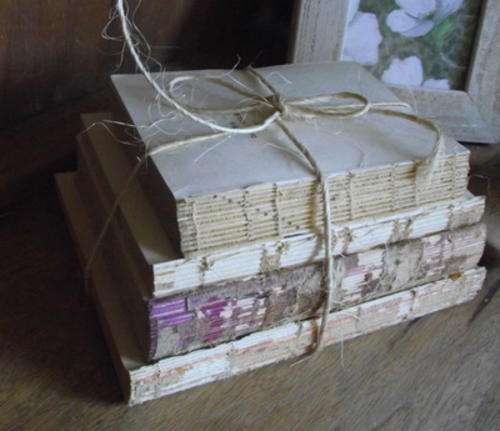Vintage Shabby Chic Book Decor (Natural Twine)