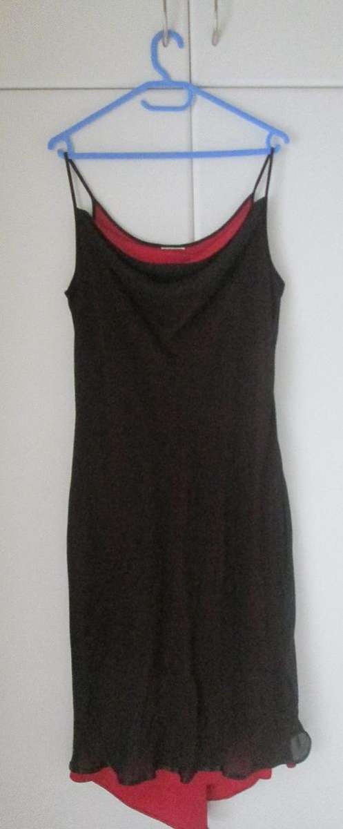 Red + Black evening / cocktail dress