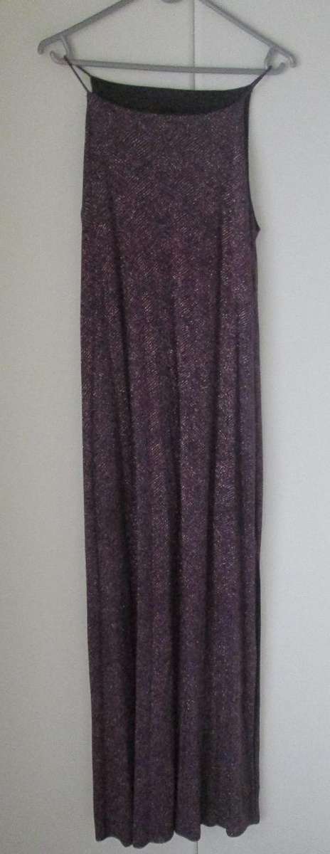 Purple glitter evening dress