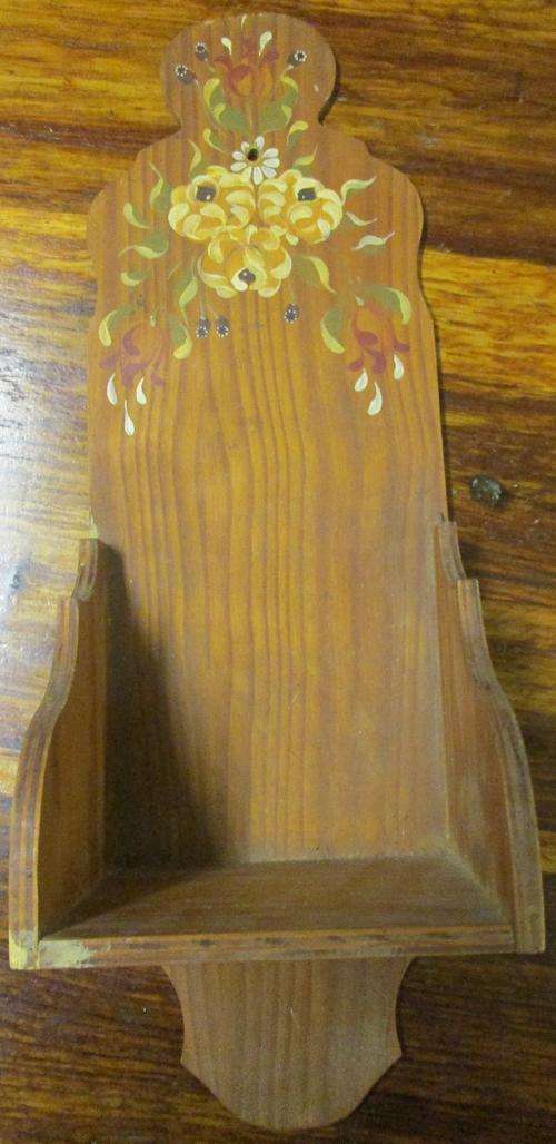 Hand painted Bauernmalerei display shelf