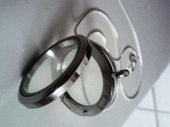 Steel Glass Locket, Holds floating charms.