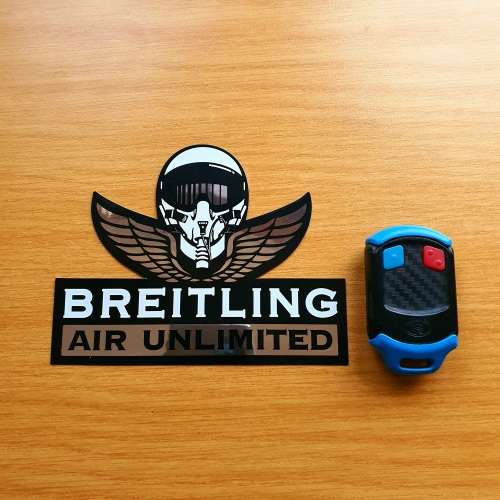 BREITLING AIR UNLIMITED SILVER STICKER (12 x 9,5)cm