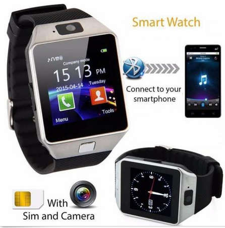Local Stock. Smart Watch Phone with onboard call function and camera. Black, Silver, Gold colors
