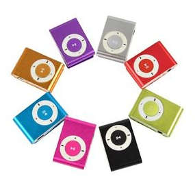 Metalic MP3 Player. Can also be used as a USB Storage device.