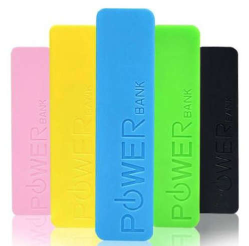 Portable USB 2600mAh Power Bank, Backup Battery Pack.