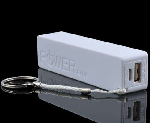 Portable USB 2600mAh Power Bank, Backup Battery Pack.