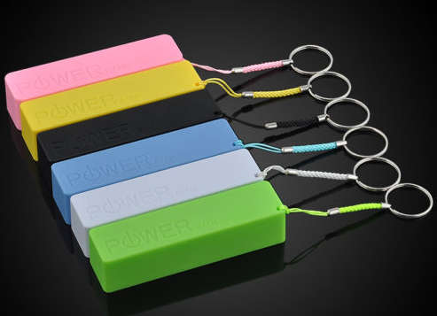 Portable USB 2600mAh Power Bank, Backup Battery Pack.