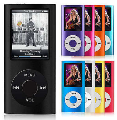 Slim Metalic MP4 Video Player. MP3, FM and Game feauture. Can also be used as a USB Storage device.
