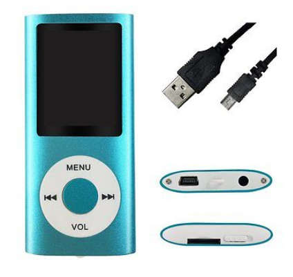 Slim Metalic MP4 Video Player. MP3, FM and Game feauture. Can also be used as a USB Storage device.