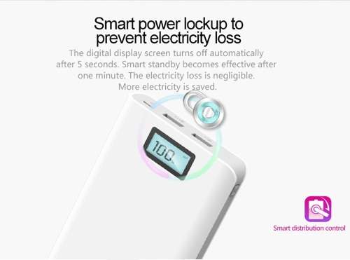 Portable USB 20 000mAh Power Bank, Backup Battery Pack. Available in White, Silver & Gold.