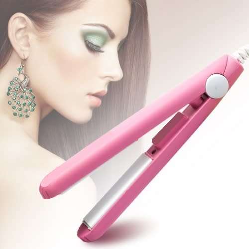 Mini Ceramic Hair Straightener. Available in Assorted Colors