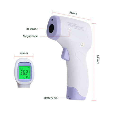 Non Contact Infrared Thermometer. 1 Second Rapid and Accurate Measurement.