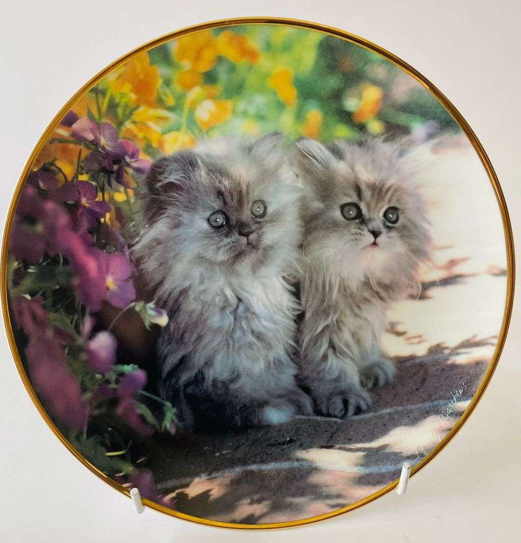 Limited Edition - Franklin mint heirloom plate. Cats.