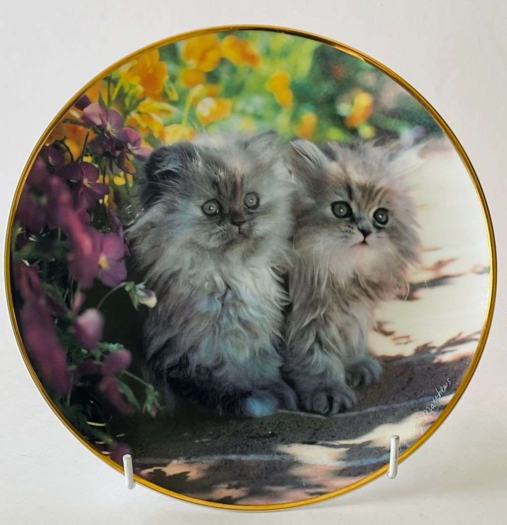 Limited Edition - Franklin mint heirloom plate. Cats.