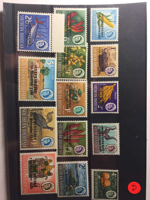 Southern Rhodesia UDI Issue 17-1-1966 SACC 116-129