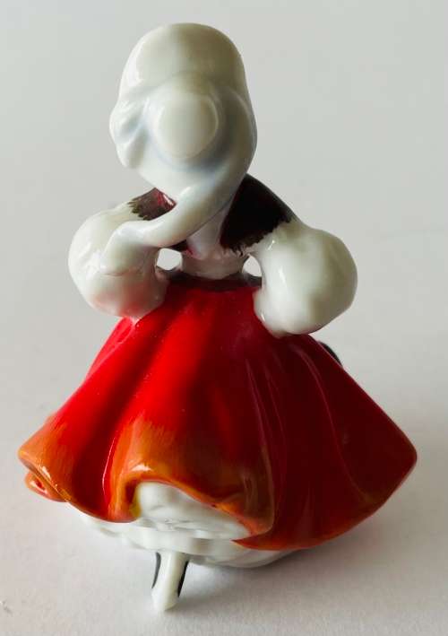 Royal Doulton Christmas Skater M220 Rare Miniature