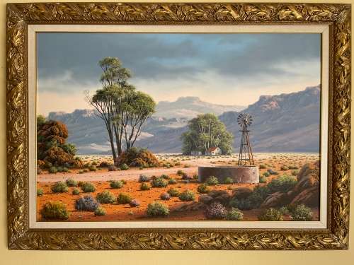Paul Munro Oil On Canvas Board Landscape