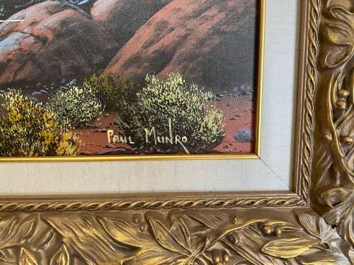 Paul Munro Oil On Canvas Board Landscape