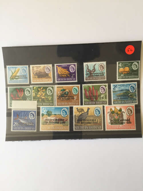 Southern Rhodesia UDI Issue 17-1-1966 SACC 116-129
