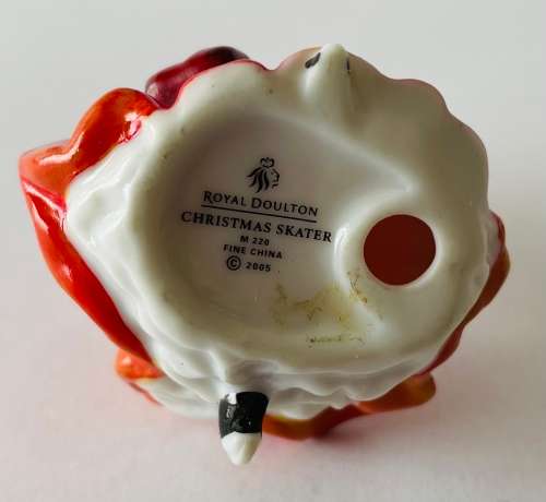 Royal Doulton Christmas Skater M220 Rare Miniature