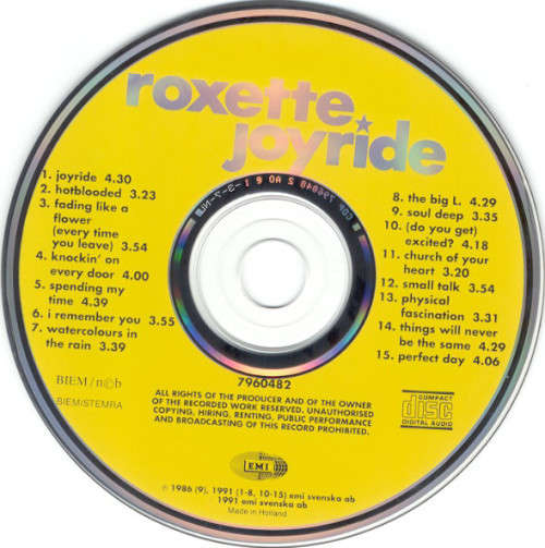 Roxette: Joyride (Made in Holland)