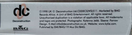 Kylie Minogue: Breathe (South African CD single)