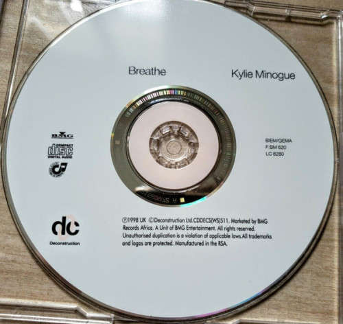 Kylie Minogue: Breathe (South African CD single)