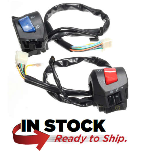 Universal 7/8inch Motorcycle Handlebar Horn Turn Signal Light Control Switch : Perfect Timing