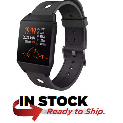 XANES W13 1.3`` Color Screen IP67 Waterproof Smart Watch GPS Running Blood Press... (COLOR: BLACK)