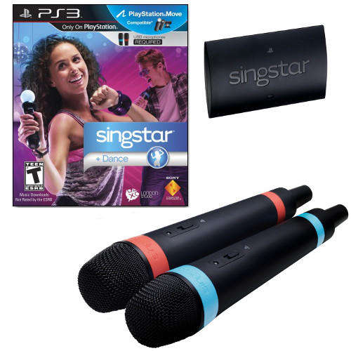 Singstar + Dance (PS3 Wireless Mics and Game Bundle) - FREE SHIPPING