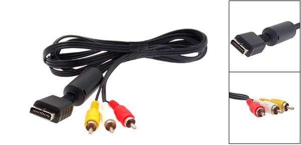 PS/PS2/PS3 Replacement AV Cable - FREE POSTAGE - Available Immediately