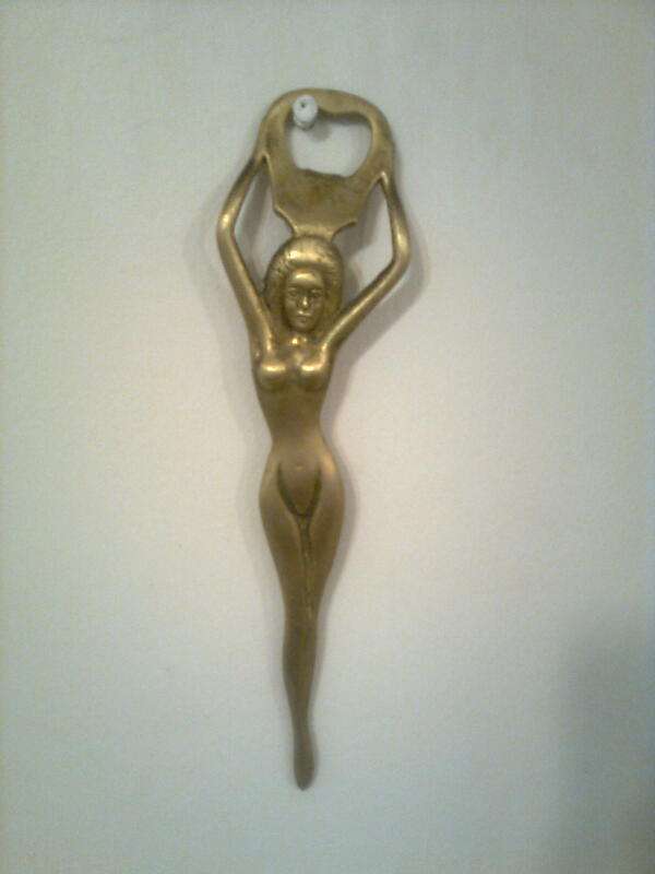 Yellow Copper Bottle Opener