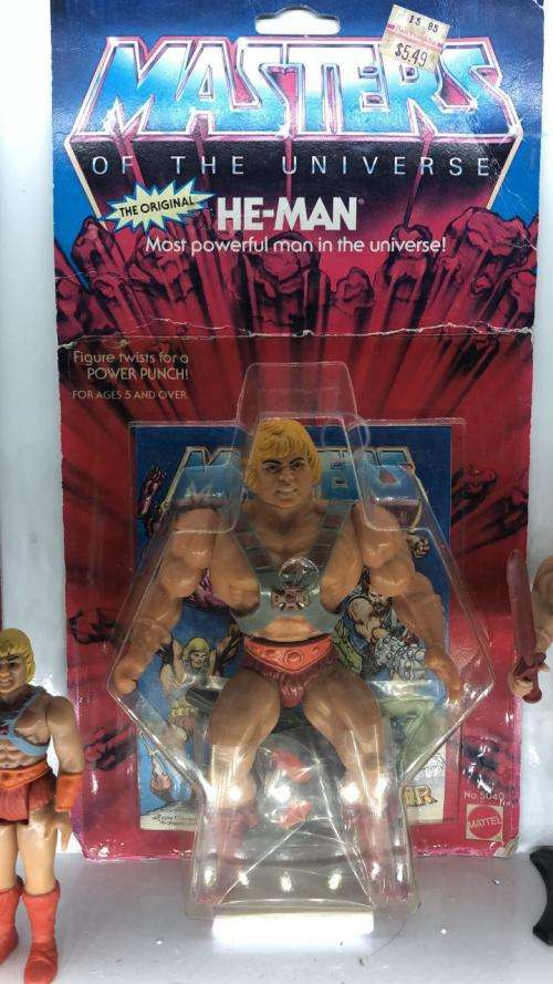 On Card Vintage Heman Masters Of The Universe Classics Motuc He-man motu