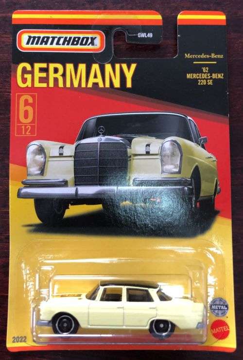 Mercedes Benz 220 SE Matchbox Majorette Hotwheels Hot wheels 1:64