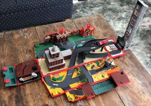 MICRO MACHINES Fire Truck TRANSFORMING PLAYSET GALOOB Vintage