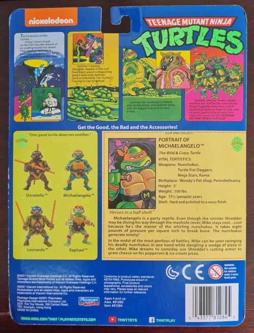 TMNT CLASSIC MICHELANGELO BASIC AF Teenage mutant ninja turtles vintage Playmates