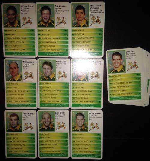 2002 Springboks SCI Rugby Cards Full Set