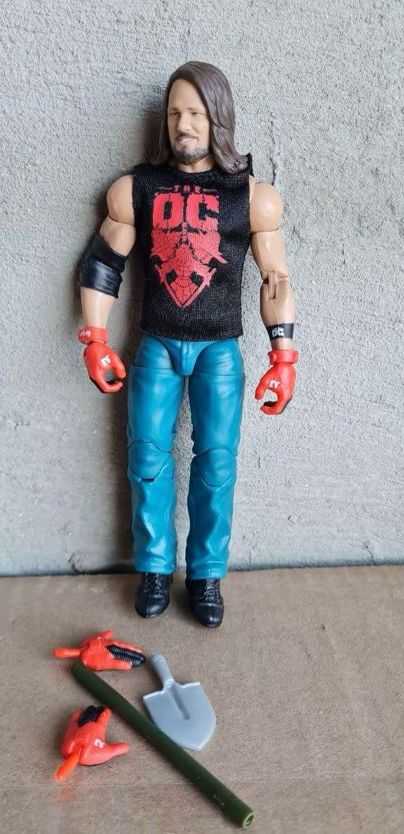 2011 WWE Wrestling Elite Wrestlemania 38 Aj Styles Loose  Action Figure 7`Mattel