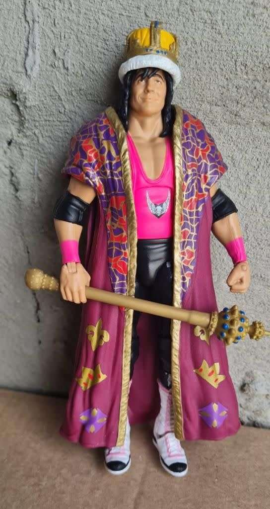 WWE Elite Bret Hitman Hart Ringside Exclusive King Of The Ring Loose Action Figure 7`Mattel