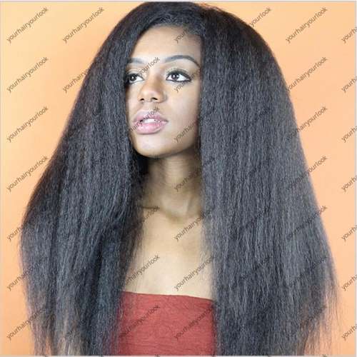 Yaki Straight Full Lace wig 20inch 150% Density