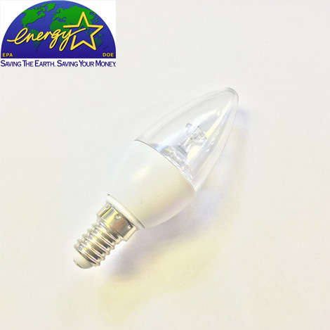 3W 220V E14 Warm White LED Candle Bulb 85% Energy Saving