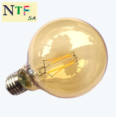 NTF 6W E27 LED Filament Light Bulb Warm White 220V- 2 Years Warranty