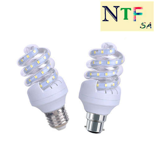 NTF 3W LED Spiral Corn Light AC86-265V B22/E27 Two Year Warranty