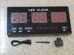 Digital LED Clock XY-3615 (Ukuran : 36cm X 15cm) LED MERAH