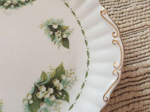 Royal Albert Flowers of the Month Cake Plate